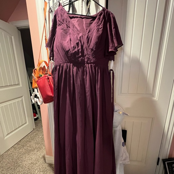 Plum bridesmaid dress - Picture 1 of 3